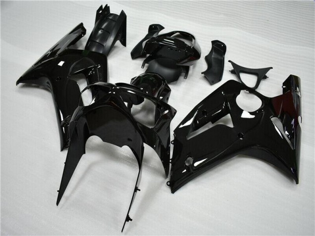 2003-2004 Glossy Black Kawasaki ZX6R Moto Fairings UK Factory 2003-2004 Glossy Black Kawasaki ZX6R Moto Fairings UK Factory