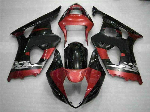 2003-2004 Red Black Suzuki GSXR 1000 Motorcycle Fairing Kits UK Factory 2003-2004 Red Black Suzuki GSXR 1000 Motorcycle Fairing Kits UK Factory