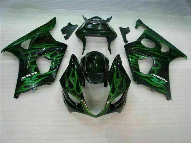 2003-2004 Green Black Suzuki GSXR 1000 Motorbike Fairing UK Factory 2003-2004 Green Black Suzuki GSXR 1000 Motorbike Fairing UK Factory