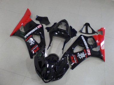 2003-2004 Black and Red Suzuki GSXR 1000 Motorbike Fairing UK Factory