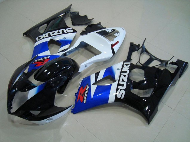 2003-2004 Black Blue White Suzuki GSXR 1000 Motorcycle Fairing Kit UK Factory 2003-2004 Black Blue White Suzuki GSXR 1000 Motorcycle Fairing Kit UK Factory