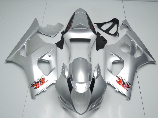 2003-2004 Silver OEM Style Suzuki GSXR 1000 Motorbike Fairing Kits UK Factory