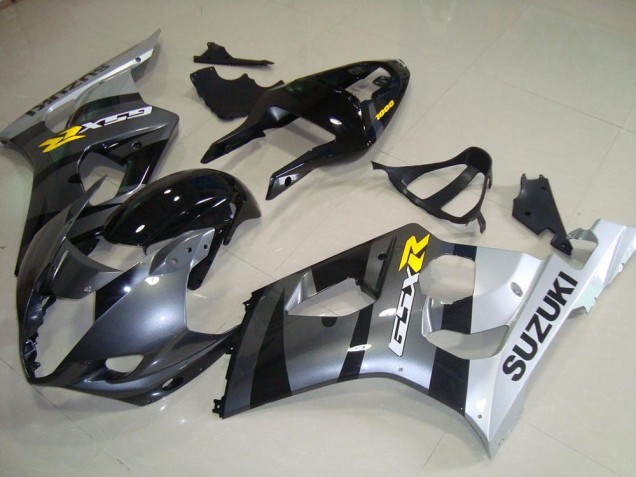 2003-2004 Grey Silver Suzuki GSXR 1000 Motorcycle Fairings Kit UK Factory 2003-2004 Grey Silver Suzuki GSXR 1000 Motorcycle Fairings Kit UK Factory