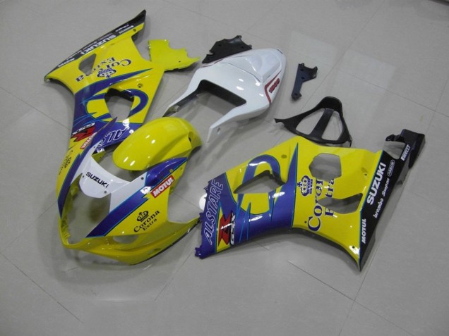 2003-2004 Yellow Corona Suzuki GSXR 1000 Bike Fairing UK Factory 2003-2004 Yellow Corona Suzuki GSXR 1000 Bike Fairing UK Factory