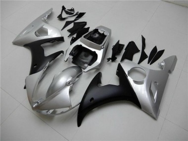 2003-2005 Silver Black Yamaha YZF R6 Motorcylce Fairings UK Factory