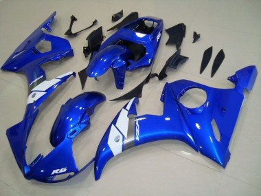 2003-2005 OEM Style Blue Yamaha YZF R6 Bike Fairings UK Factory