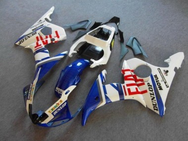 2003-2005 Blue White Fiat Yamaha YZF R6 Motor Bike Fairings UK Factory