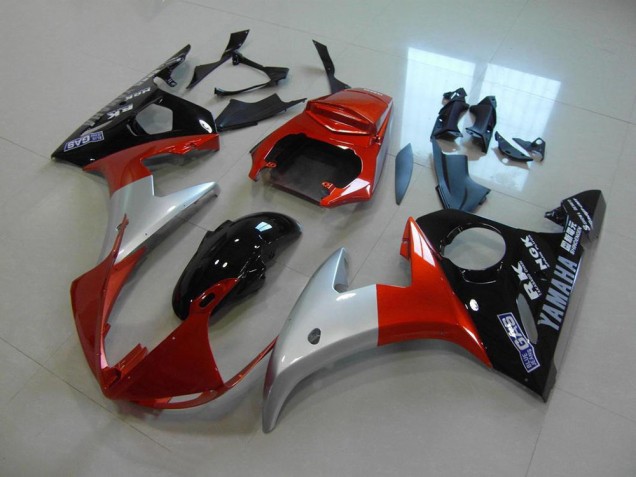 2003-2005 Orange Silver Black Yamaha YZF R6 Bike Fairings UK Factory 2003-2005 Orange Silver Black Yamaha YZF R6 Bike Fairings UK Factory