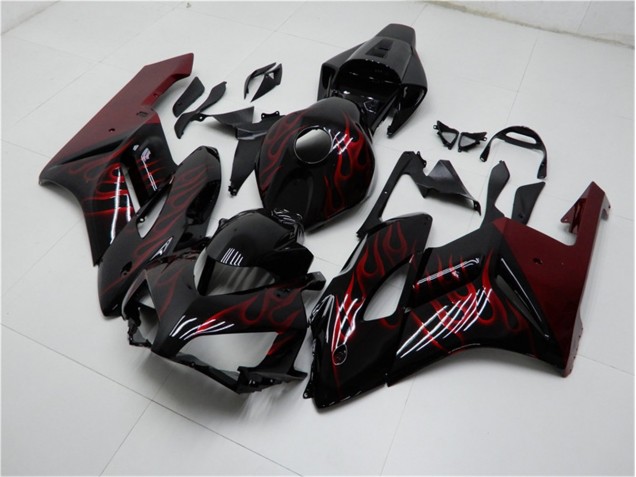 2004-2005 Red Black Honda CBR1000RR Motorbike Fairing Kits UK Factory