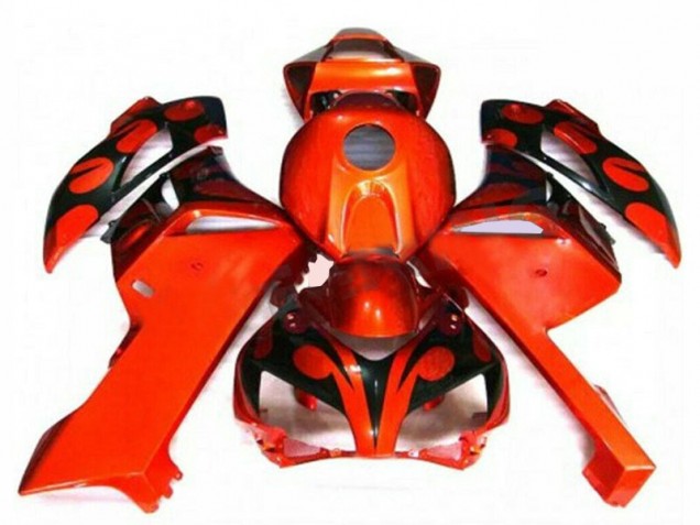 2004-2005 Orange Black Honda CBR1000RR Motorcyle Fairings UK Factory 2004-2005 Orange Black Honda CBR1000RR Motorcyle Fairings UK Factory