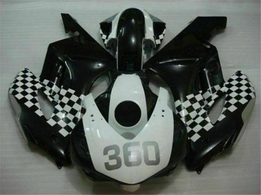 2004-2005 White Black Honda CBR1000RR Replacement Fairings UK Factory