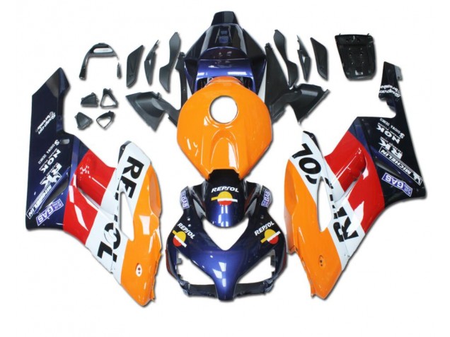 2004-2005 Orange Red Blue Repsol Honda CBR1000RR Bike Fairing UK Factory 2004-2005 Orange Red Blue Repsol Honda CBR1000RR Bike Fairing UK Factory
