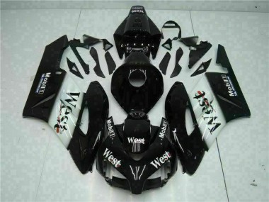 2004-2005 Black West Honda CBR1000RR Replacement Motorcycle Fairings UK Factory