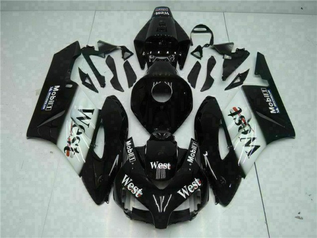 2004-2005 Black West Honda CBR1000RR Replacement Motorcycle Fairings UK Factory