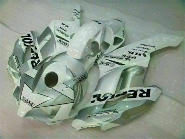 2004-2005 White Silver Repsol Honda CBR1000RR Motorcyle Fairings UK Factory 2004-2005 White Silver Repsol Honda CBR1000RR Motorcyle Fairings UK Factory