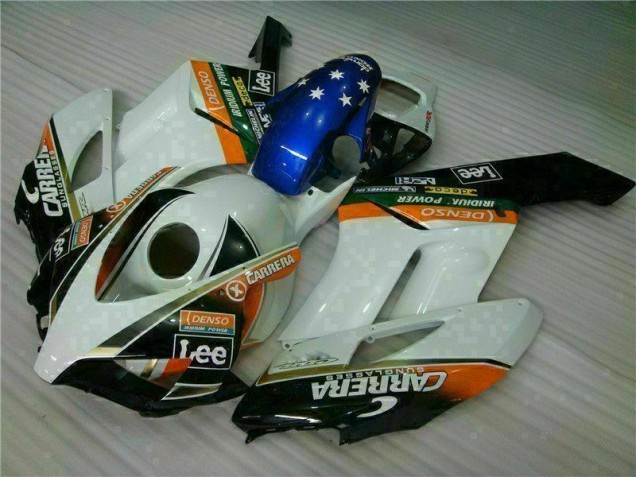 2004-2005 White Blue Honda CBR1000RR Replacement Fairings UK Factory 2004-2005 White Blue Honda CBR1000RR Replacement Fairings UK Factory