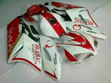2004-2005 White Red Honda CBR1000RR Bike Fairings UK Factory