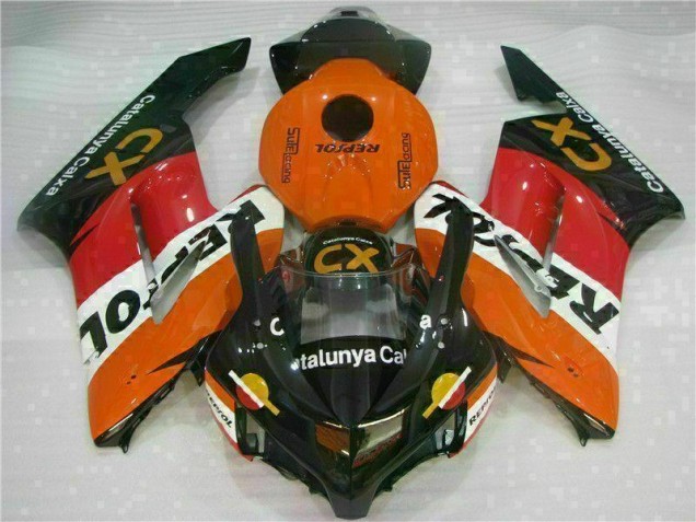2004-2005 Orange Repsol CX Honda CBR1000RR Replacement Motorcycle Fairings UK Factory 2004-2005 Orange Repsol CX Honda CBR1000RR Replacement Motorcycle Fairings UK Factory