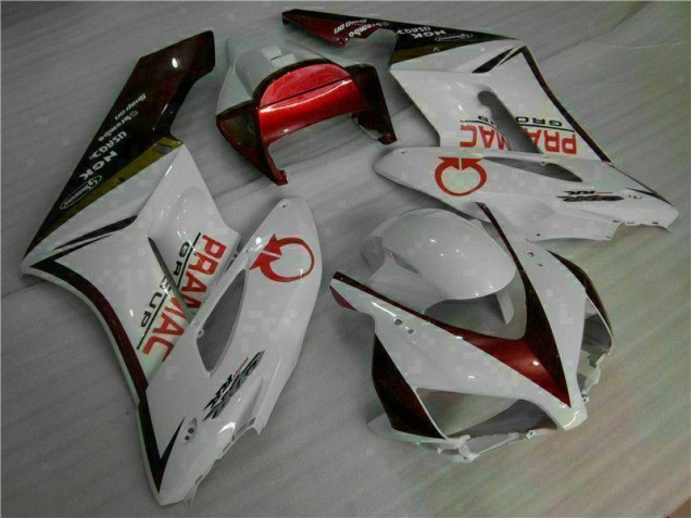 2004-2005 White Red Honda CBR1000RR Moto Fairings UK Factory