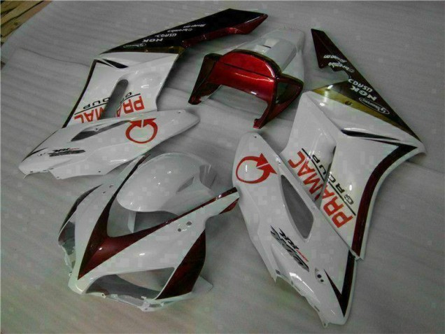 2004-2005 White Red Honda CBR1000RR Moto Fairings UK Factory