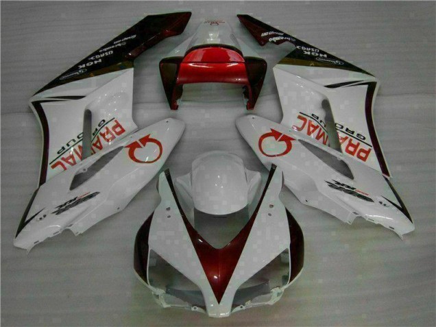 2004-2005 White Red Honda CBR1000RR Moto Fairings UK Factory