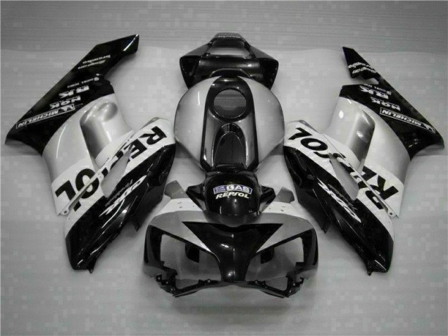 2004-2005 Black Silver Repsol Honda CBR1000RR Motorcycle Fairings Kit UK Factory 2004-2005 Black Silver Repsol Honda CBR1000RR Motorcycle Fairings Kit UK Factory