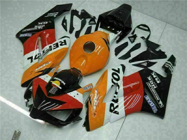 2004-2005 Orange Black Repsol Honda CBR1000RR Motorbike Fairing UK Factory 2004-2005 Orange Black Repsol Honda CBR1000RR Motorbike Fairing UK Factory