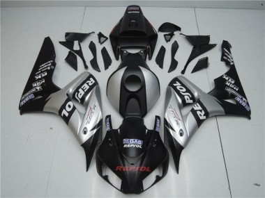 2004-2005 Black Silver Repsol Honda CBR1000RR Motorcyle Fairings UK Factory
