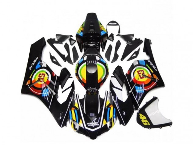 2004-2005 Black Honda CBR1000RR Motorcycle Fairings Kits UK Factory