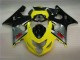 2004-2005 Yellow Black Suzuki GSXR 600/750 Motorbike Fairing UK Factory