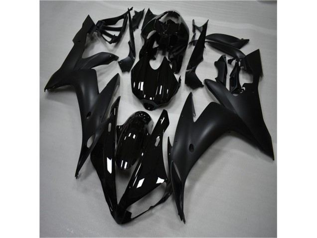 2004-2006 Glossy Matte Black Yamaha YZF R1 Bike Fairing Kit UK Factory