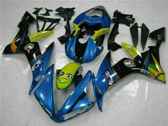 2004-2006 Blue Yamaha YZF R1 Motorcycle Replacement Fairings UK Factory