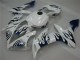 2004-2006 White Blue Flame Yamaha YZF R1 Replacement Fairings UK Factory