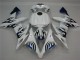 2004-2006 White Blue Flame Yamaha YZF R1 Replacement Fairings UK Factory