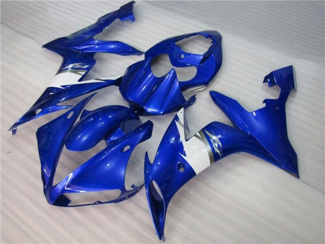 2004-2006 Blue White Yamaha YZF R1 Motorcycle Fairing Kits UK Factory 2004-2006 Blue White Yamaha YZF R1 Motorcycle Fairing Kits UK Factory