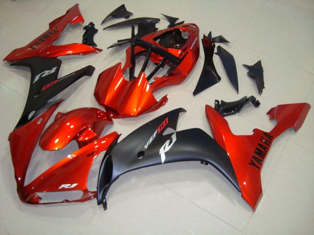 2004-2006 Red Matte Black Yamaha YZF R1 Motorbike Fairings UK Factory