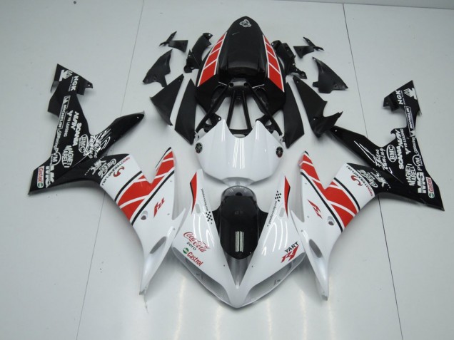 2004-2006 White Black Stickers Yamaha YZF R1 Motorbike Fairing UK Factory 2004-2006 White Black Stickers Yamaha YZF R1 Motorbike Fairing UK Factory