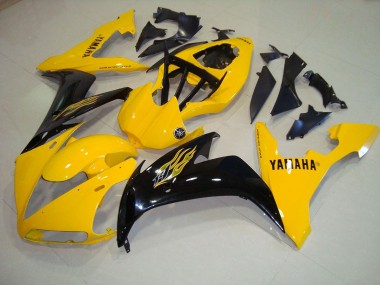 2004-2006 Yellow Black Flame Yamaha YZF R1 Replacement Motorcycle Fairings UK Factory