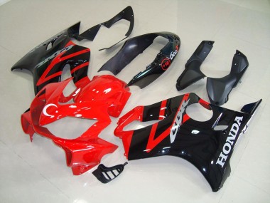 2004-2007 Black Red Honda CBR600 F4i Motor Fairings UK Factory