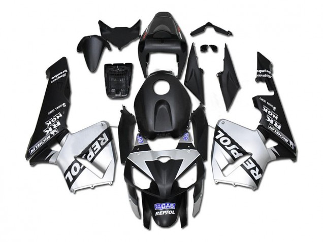 2005-2006 Silver Repsol Black Honda CBR600RR Bike Fairings UK Factory