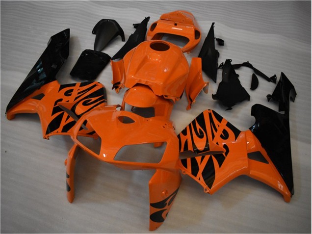 2005-2006 Orange Black Honda CBR600RR Motorbike Fairing UK Factory 2005-2006 Orange Black Honda CBR600RR Motorbike Fairing UK Factory