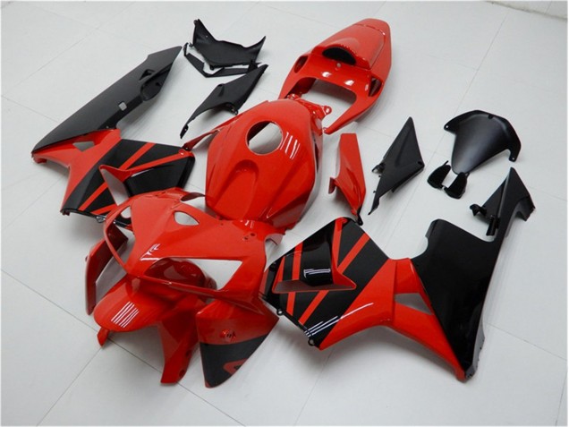 2005-2006 Red Black Honda CBR600RR Motorcycle Fairings Kits UK Factory