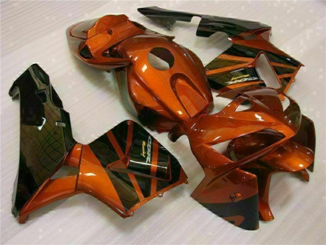 2005-2006 Orange Black Honda CBR600RR Bike Fairings UK Factory