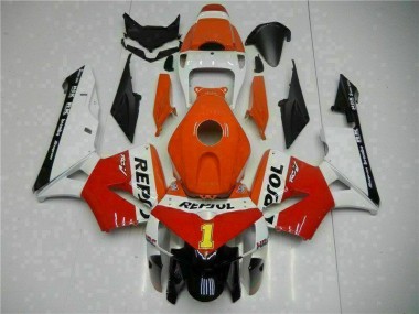 2005-2006 Orange Repsol Honda CBR600RR Bike Fairing Kit UK Factory