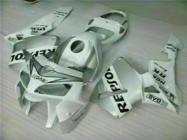 2005-2006 White Repsol Honda CBR600RR Motorbike Fairing Kits UK Factory