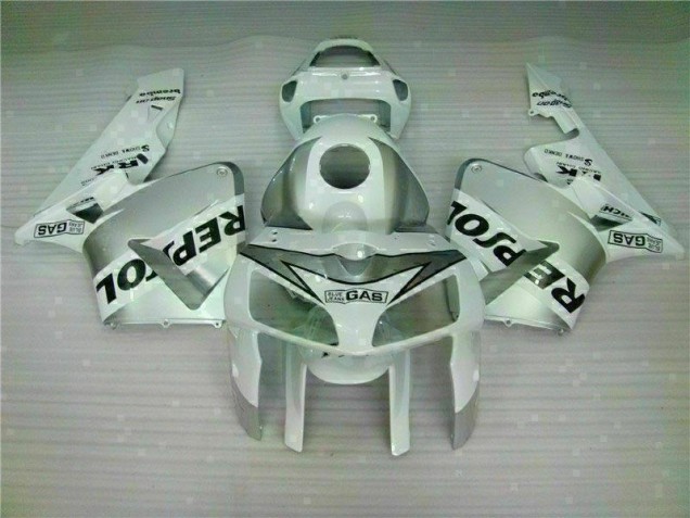 2005-2006 White Repsol Honda CBR600RR Motorbike Fairing Kits UK Factory