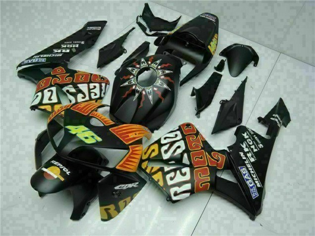 2005-2006 Black Honda CBR600RR Bike Fairings & Bodywork UK Factory 2005-2006 Black Honda CBR600RR Bike Fairings & Bodywork UK Factory