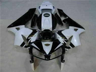 2005-2006 White Black Honda CBR600RR Motorbike Fairing UK Factory