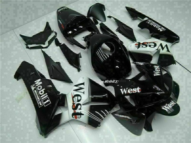 2005-2006 Black West Honda CBR600RR Motorbike Fairing Kits UK Factory