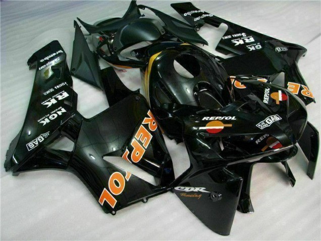 2005-2006 Black Repsol Honda CBR600RR Motorcylce Fairings UK Factory